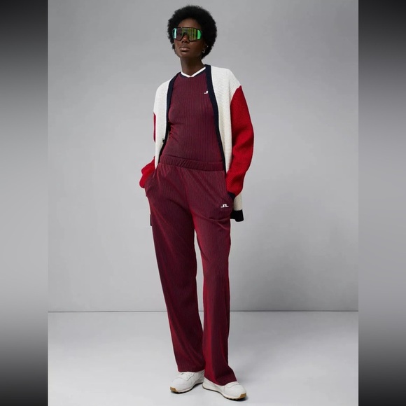 J.Lindeberg Women's IMAN Golf PANT GWPA07023 G131 Barbados Cherry Sm NEW NWT - Picture 3 of 6